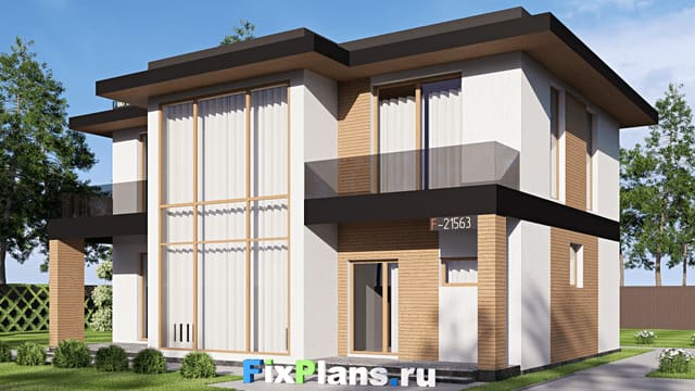 Двухэтажный дом F-21563