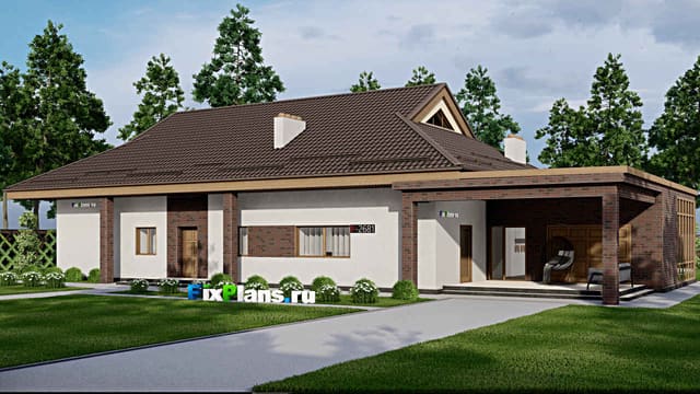Одноэтажный дом F - 2681